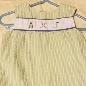 Kitestrings Golf JonJon romper shortall 3-6 months